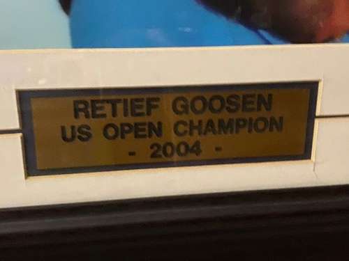 Original signed 2 SA Golf Legends - Ernie Els and Retief Goosen