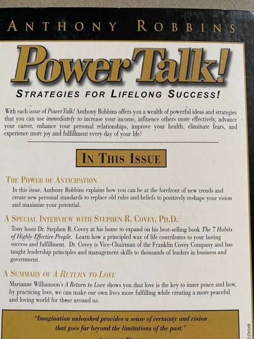 Power Talk - Anthony Robbins - Power of Anticipation - 2 CD`s