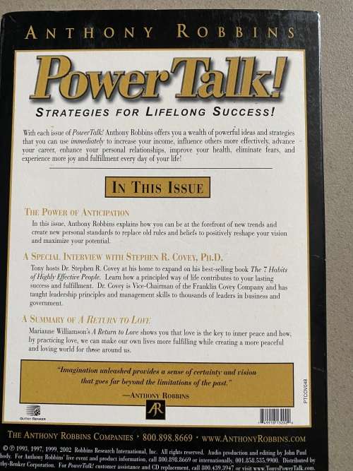 Power Talk - Anthony Robbins - Power of Anticipation - 2 CD`s