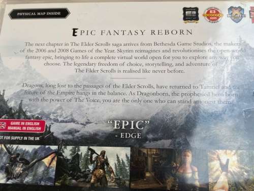 Skyrim PS3 game - nice
