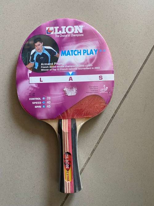 Brand new Lion Matchplay table tennis bat
