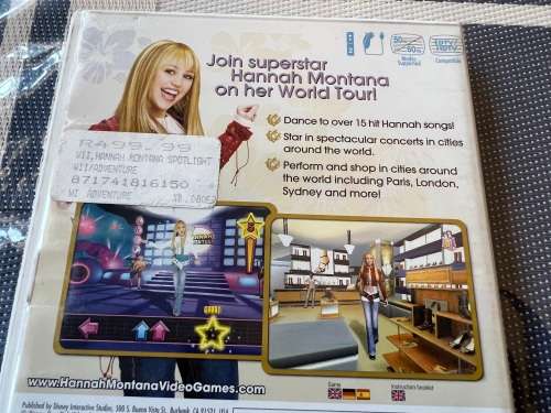 Nintendo Wii Hannah Montana game