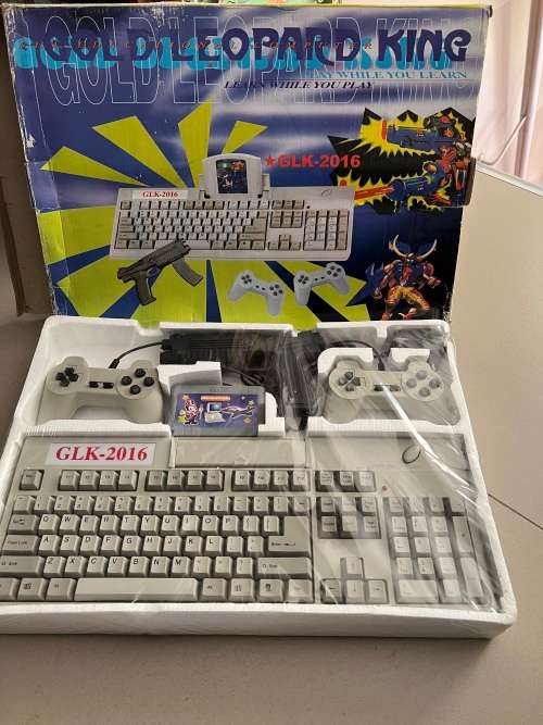 Brand new Gold Leopard Gaming console
