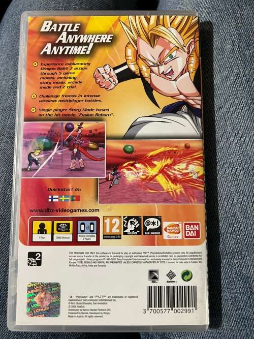 Dragon Ball Z PSP Game