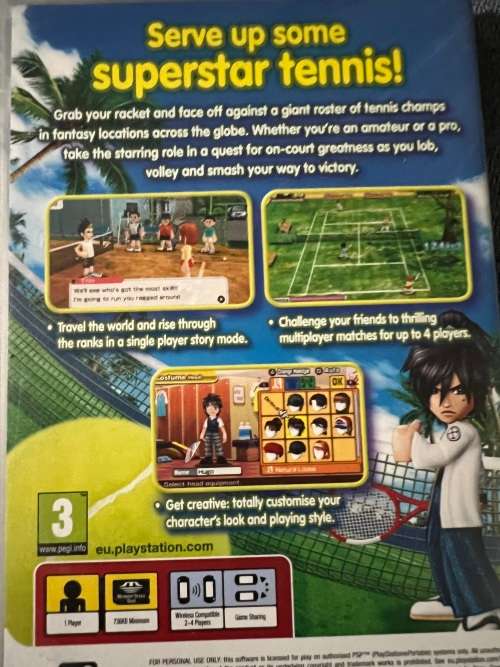 Everybodys Tennis PSP Game
