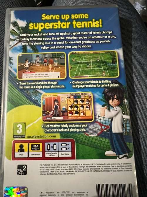 Everybodys Tennis PSP Game