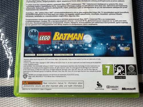 Lego Batman Video Game - XBOX 360 - only Batman game