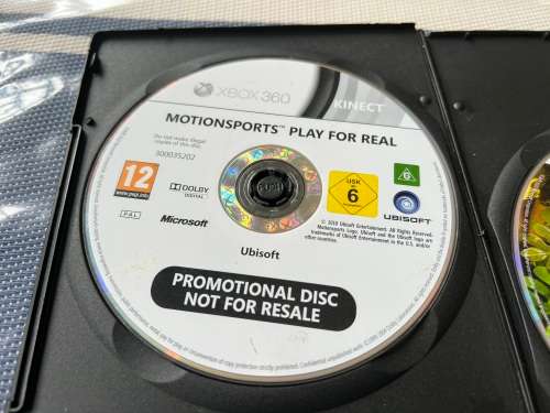 Kinect x 2 games - Motionsports and Kinect Adventures - XBOX 360