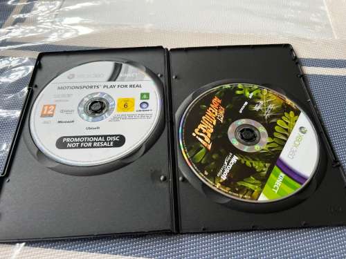 Kinect x 2 games - Motionsports and Kinect Adventures - XBOX 360