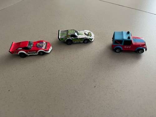 3 x slotcars for spares or repair