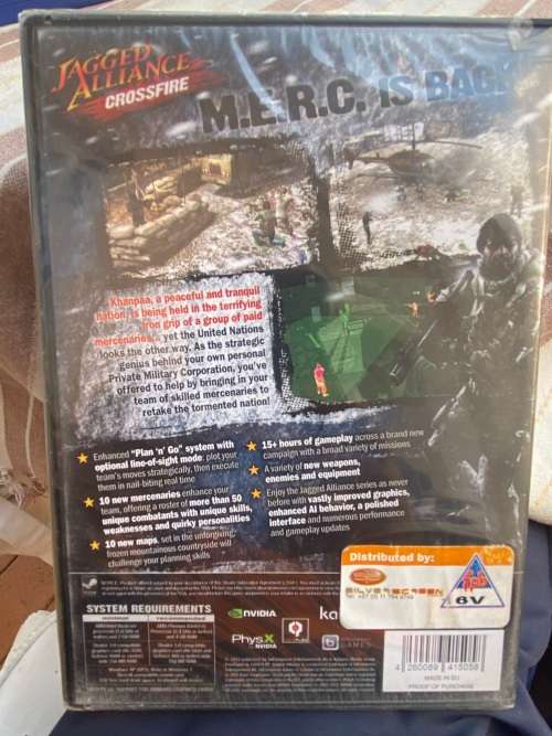 Jagges Alliance Cross Fire PC Game Brand New