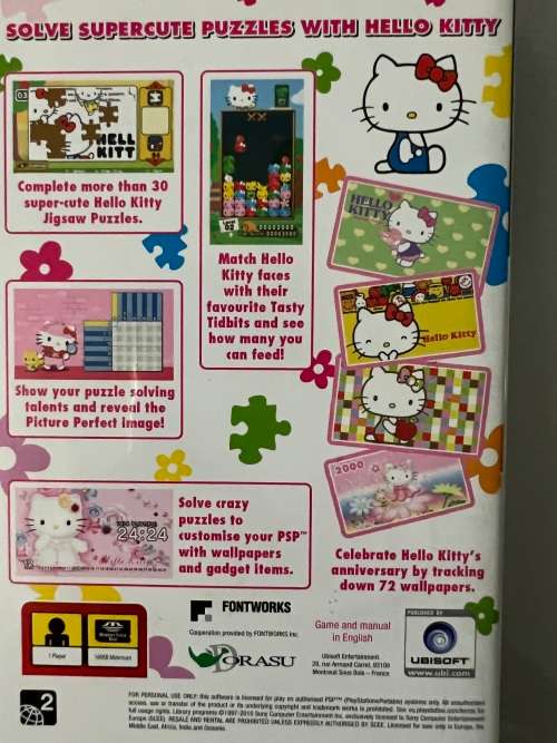 Hello Kitty Puzzle Party PSP Game
