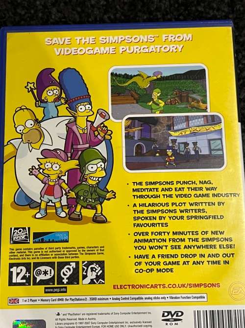 Simpsons game PS2
