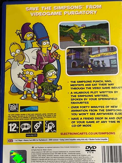Simpsons game PS2