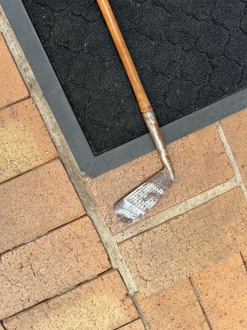 Vintage golf hickory shaft club over 100 years old