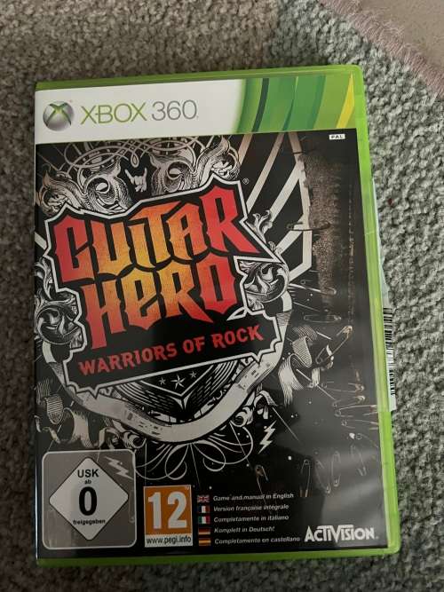 XBOX 360 Guitar Hero game