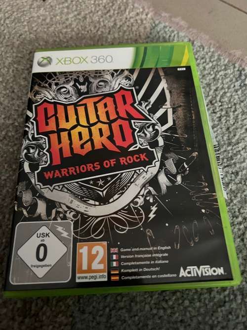 XBOX 360 Guitar Hero game