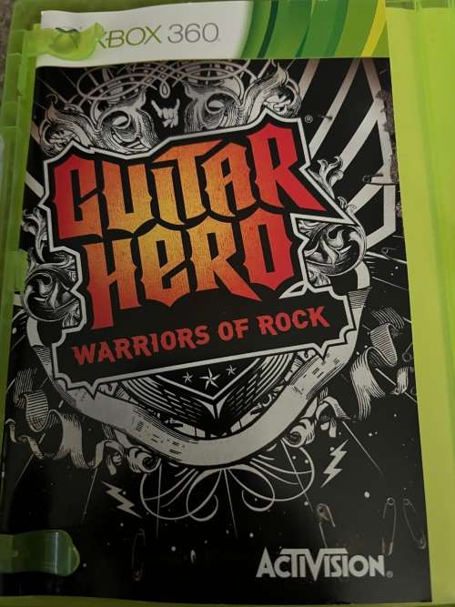 XBOX 360 Guitar Hero game