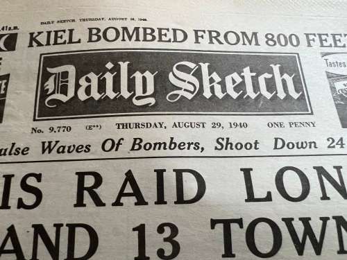 Vintage war time memorabilia - some back to 1940`s