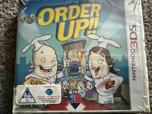 Brand new and sealed Nintendo 3DS - Order Up rare game - set 2