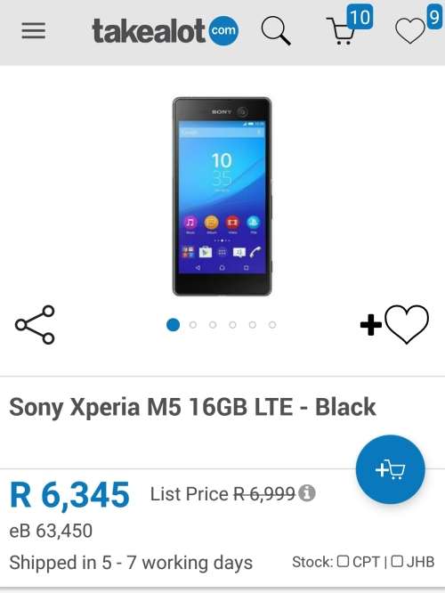 New Condition Black Sony Xperia M5 Dual Sim 16GB Rom and  3GB Ram 21.2 MP and 13 MP cam(Local Stock)