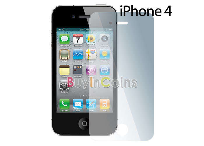 2 X LCD Screen Protector for Apple iPhone 4 4G 4S 4GS/4th iOS4