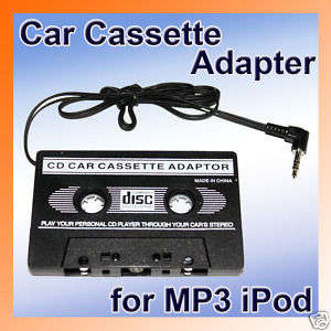 iPod / CD / MD / MP3 / MP4 / radio / mobile phone / PDA etc.to Tape Car Cassette Adapter
