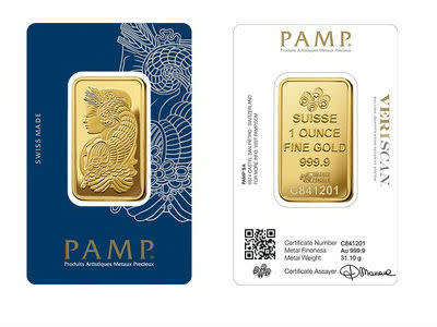 PAMP 1 Ounce Gold Bar 999.9 VERISCAN