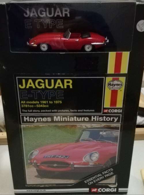 HAYNES/CORGI/JAGUAR ONCE OF COLLABORATION ONLY ONE AVAILABLE JAGUAR E TYPE CABRIO  BARGAIN PRICE