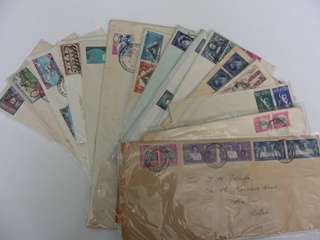 SA Union FDC's x 15 (All sealed in plastic) - A couple with soil marks