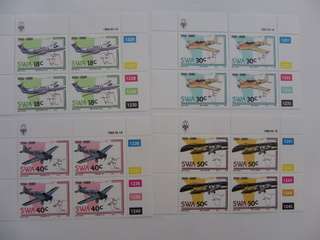 SWA No 65 (1989) - 75th Anniversary of Aviation in SWA mint control block set