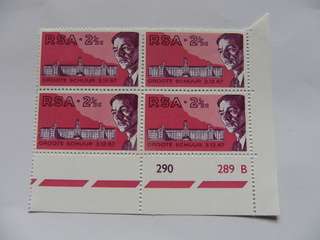 RSA 1.11 (1969) - 1st Heart Transplant mint control block