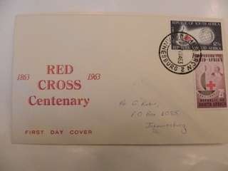 Union (1963) Centenary of Red Cross Illustrated FDC