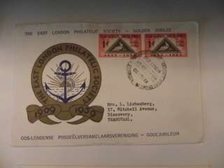 Union (1959) - East London Philatelic Golden Jubilee Illustrated FDC