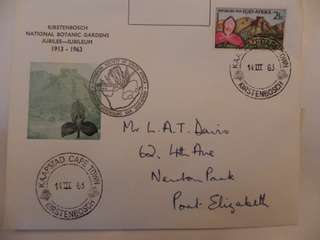 RSA (1963) - Anniversary of Kirstenbosch Illustrated FDC