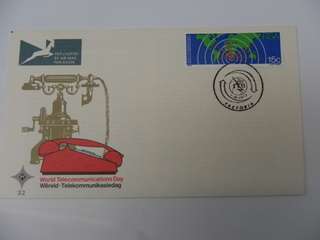 RSA 1.32 (1973) - World Telecommunications Day FDC