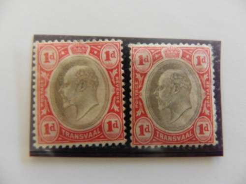 Transvaal (1902) - 2 x 1d Mint Stamps