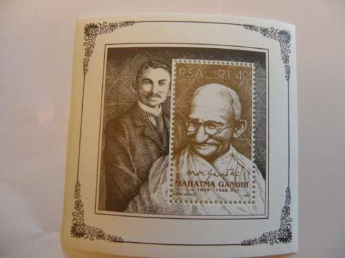RSA 6.23 (1995) - Mahatma Ghandi Commemoration Mint Miniature Sheet