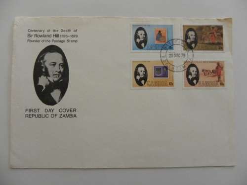 Zambia (1979) - Sir Roland Hill Illustrated FDC
