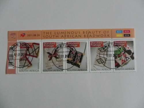RSA 8th Series (2010) - Beadwork Standard Postage CTO Cancelled Control Block