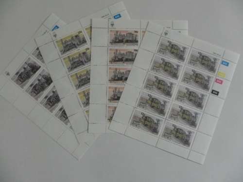 SWA 1.50 (1985) - Narrow Gage Railway Locomotives Full Sheets in Mint