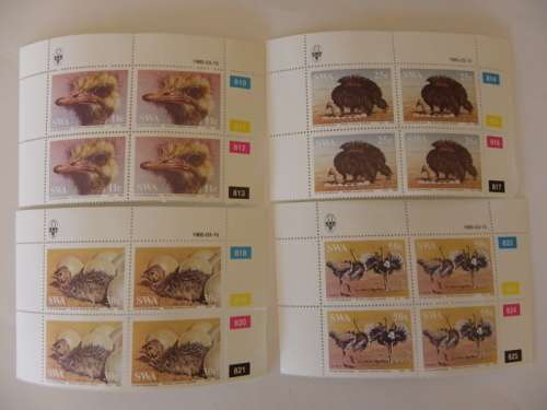 SWA 1.48 (1985) - Ostriches Mint Control Block Set