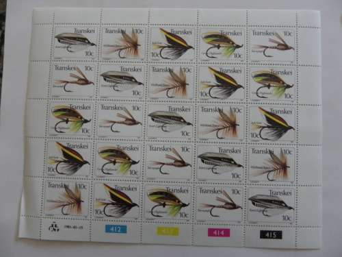 Transkei 1.21 (1981) - Fishing Flies (2nd Series) Mint Full Page