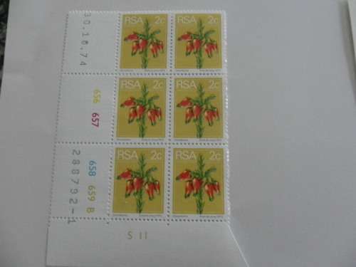 RSA 2nd Definitive Series (1974) - 2c Mint Control Block (656 A-block Dated 30.10.74)