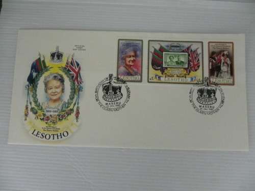 Lesotho (1980) - 80th Anniversary of Queen Mother Illustrated FDC