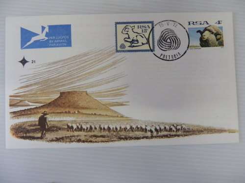 RSA 1.21 (1972) - Wool Official FDC