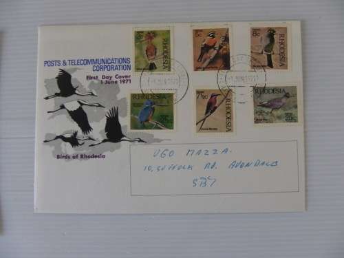 Rhodesia (1971) - Birds of Rhodesia Illustrated FDC