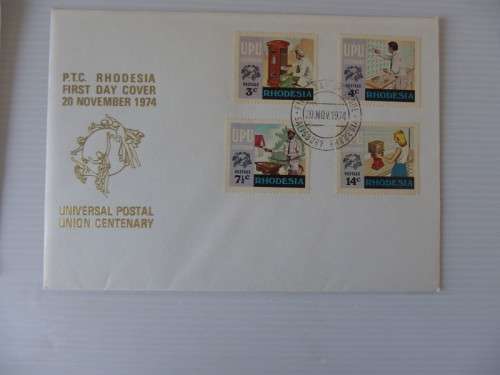 Rhodesia (1974) - Universal Postal Union Centenary Illustrated FDC