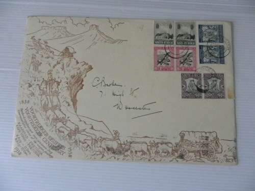 Union (1933) - Voortrekker Memorial Fund  Illustrated FDC