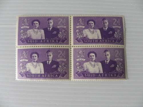 Union (1947) - Royal Visit 2d Mint Block